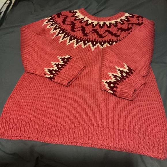 HANDKNITTED FALL/WINTER SWEATER sizing in pictures 40 in chest new no tags - Picture 6 of 6